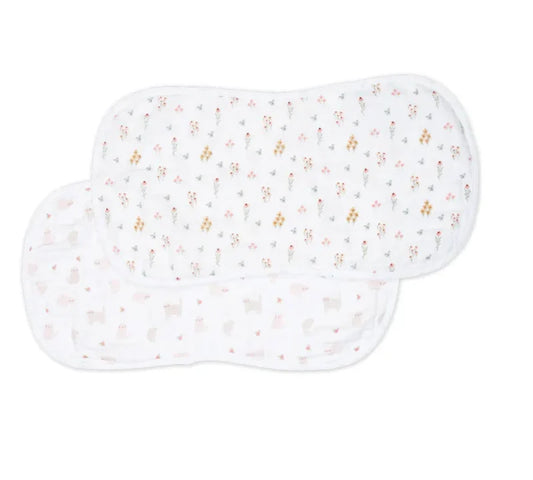 LULUJO COTTON MUSLIN BURP CLOTH (SET OF 2)