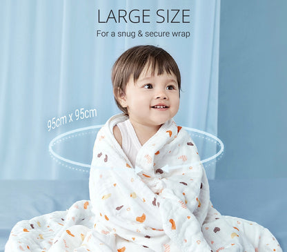 Purcotton Baby Airysoft Gauze Bath Towel  (95x95cm)