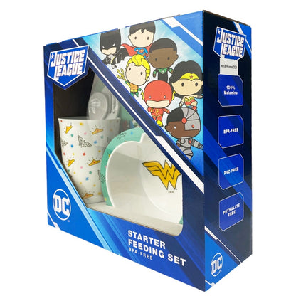 Tender Luv Justice League 5pcs Kids Starter Feeding Meal Set
