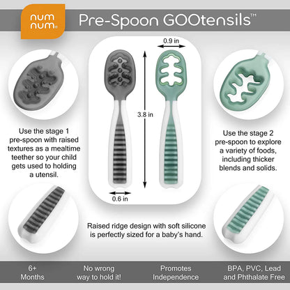 NUMNUM GOOTENSIL SELF-FEEDING PRE-SPOONS (SET OF 2)