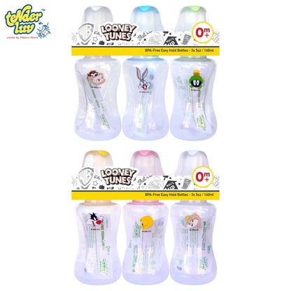 Tender Luv  Looney Tunes 5oz Streamline Baby Feeding Bottle 3pcs/pack
