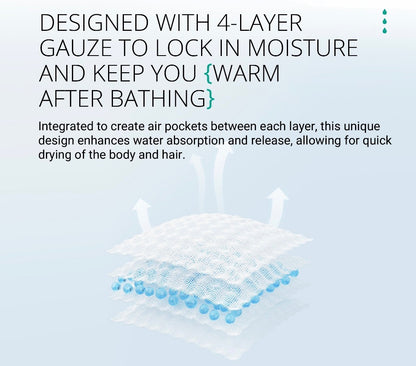 Purcotton Airysoft Gauze Bath Towel  (160x90cm)