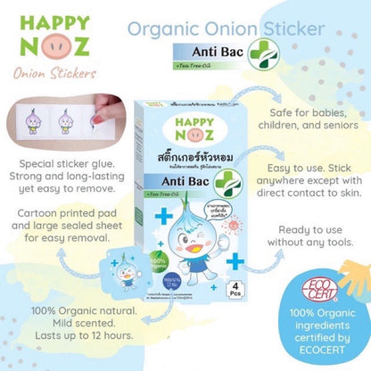 Happy Noz Organic Onion Sticker for Kids