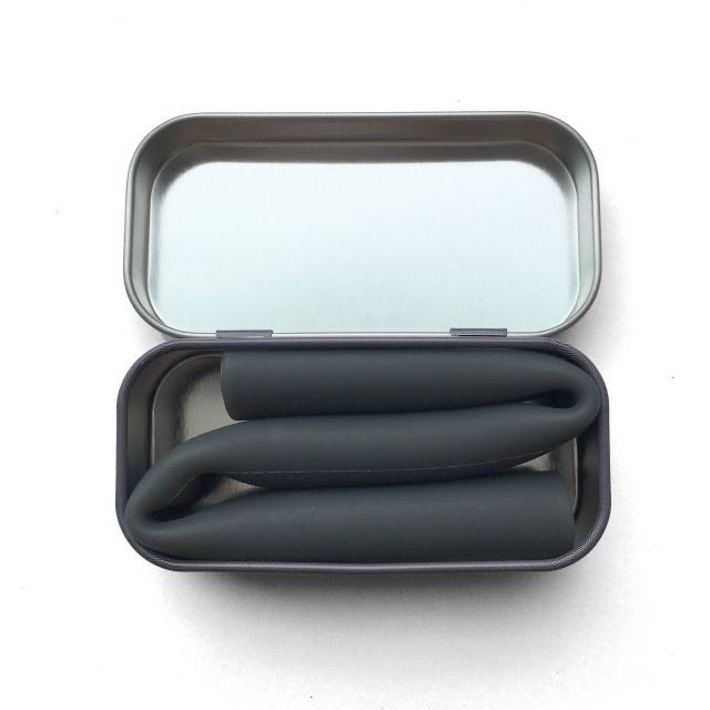 Gosili Extra Wide Reusable Silicone Straw with Travel Tin Case