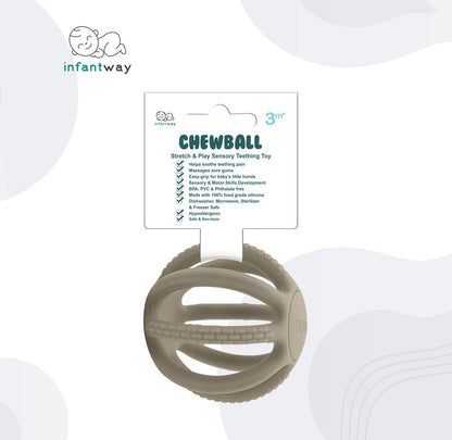 Infatway Chewball Stretch and Play Sensory Teething Toy