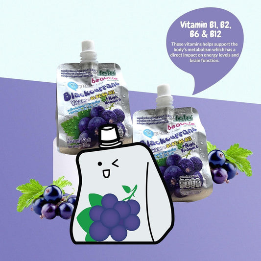 Jele Beautie Drink Blackcurrant Vitamin B1,B2,B3,B12