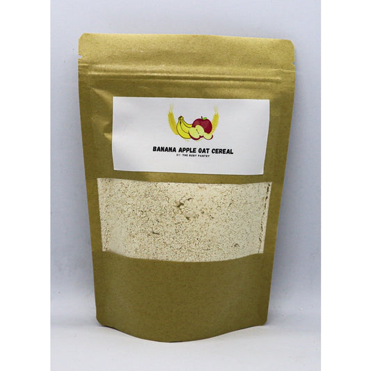 The Ruby Pantry Banana Apple Oats Cereal Mix by The Ruby Pantry (Plant-Based, Dairy-Free, Vegan, Gluten-Free) 100g