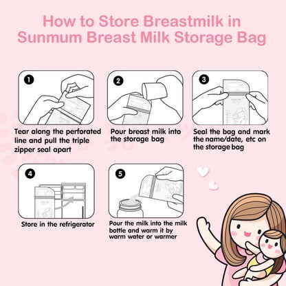 Sunmum Breaskmilk Storage Bag 50s