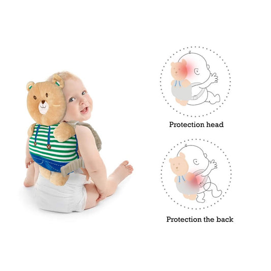 Infantway Huggabear Infant Plush Toy, Head Shaping and Protection Pillow